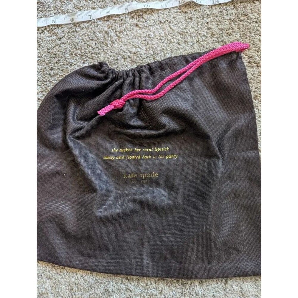 Kate Spade Dust Bag Brown Drawstring Handbag Storage Pouch Authentic